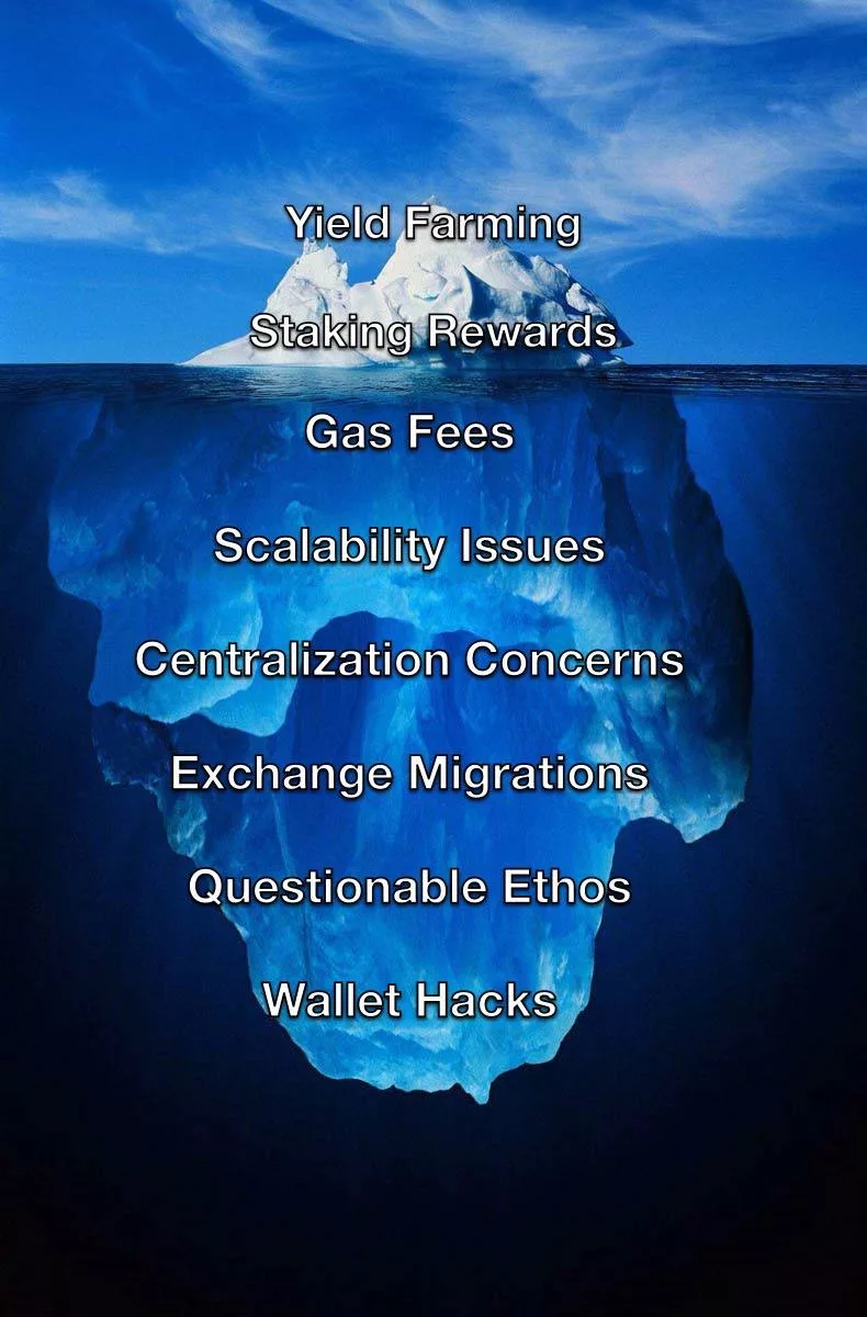 titanic's iceberg as ethereum problems