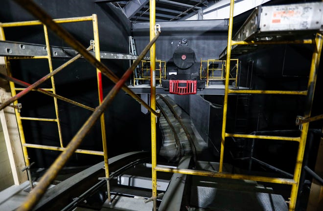 A 3-D printed steam train, a model of the Frisco Silver Dollar Line Steam Train, is an upgrade from the original Fire In The Hole's strobe light placed within a coffee can before the drop inside Silver Dollar City's second-generation Fire In The Hole roller coaster that is slated to open in March.