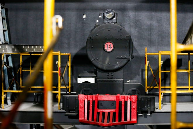 A 3-D printed steam train, a model of the Frisco Silver Dollar Line Steam Train, is an upgrade from the original Fire In The Hole's strobe light placed within a coffee can before the drop inside Silver Dollar City's second-generation Fire In The Hole roller coaster that is slated to open in March.