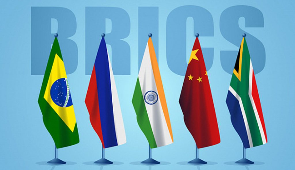 BRICS countries flags