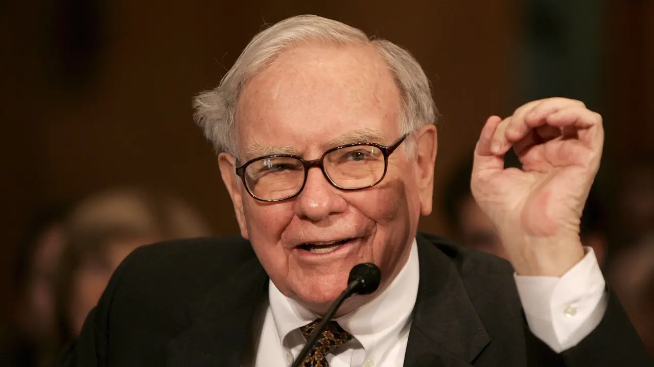 Warren Buffett speaks during a panel.