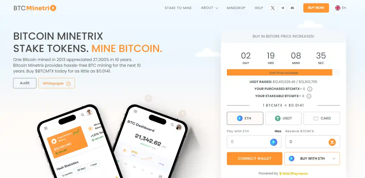 Bitcoin Minetrix best crypto to buy 2024