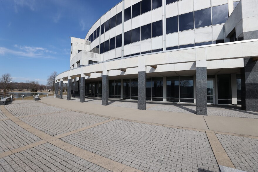 Exterior of Vora building in Hamilton, Ohio. Crews are now transforming a portion of it into an advanced mechanics training space as well as a business showroom.