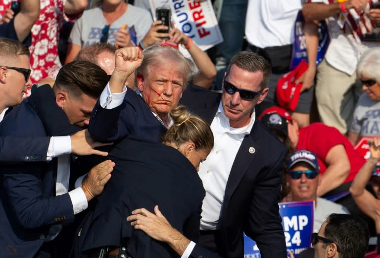The shooting of Donald Trump has seen the odds on him being re-elected president in November jump (Rebecca DROKE)