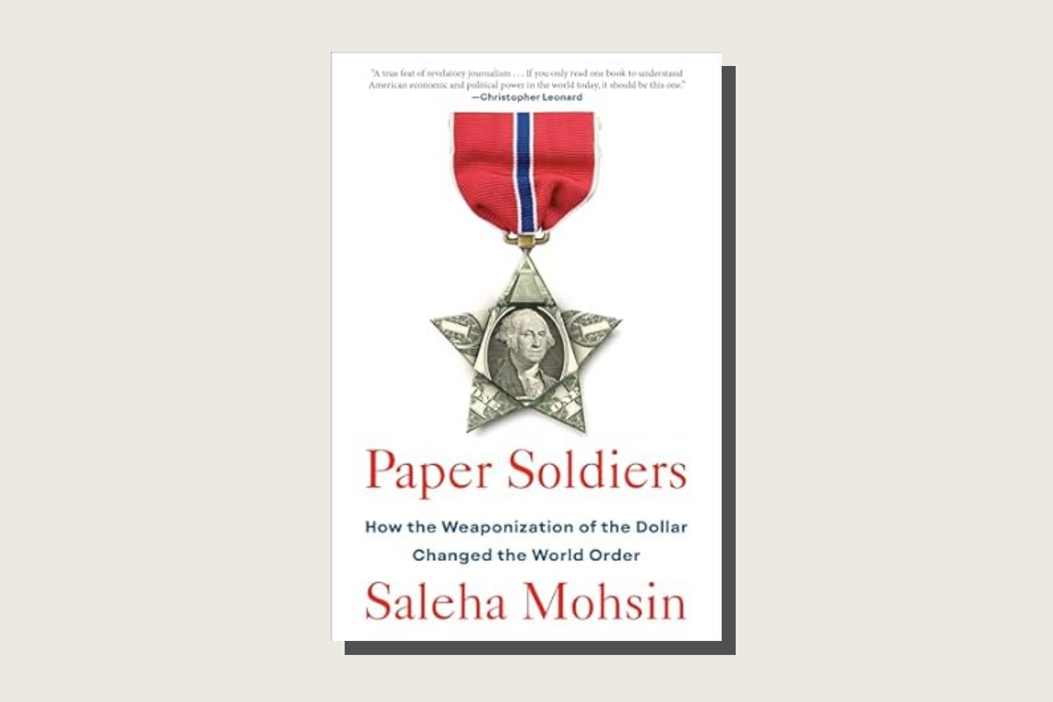 The book cover for Paper Soldiers by Saleha Mohsin