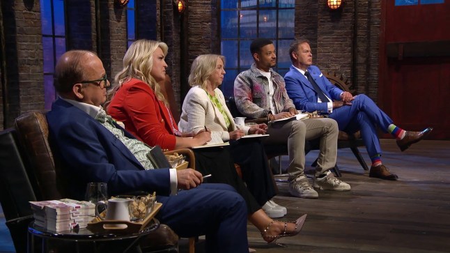 Dragons' Den S21,14-03-2024,11,(l-r) Touker Suleyman, Sara Davies, Deborah Meaden, Steven Bartlett, Peter Jones,BBC Studios,Screen grab