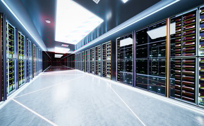 Artist rendering of AI data center.