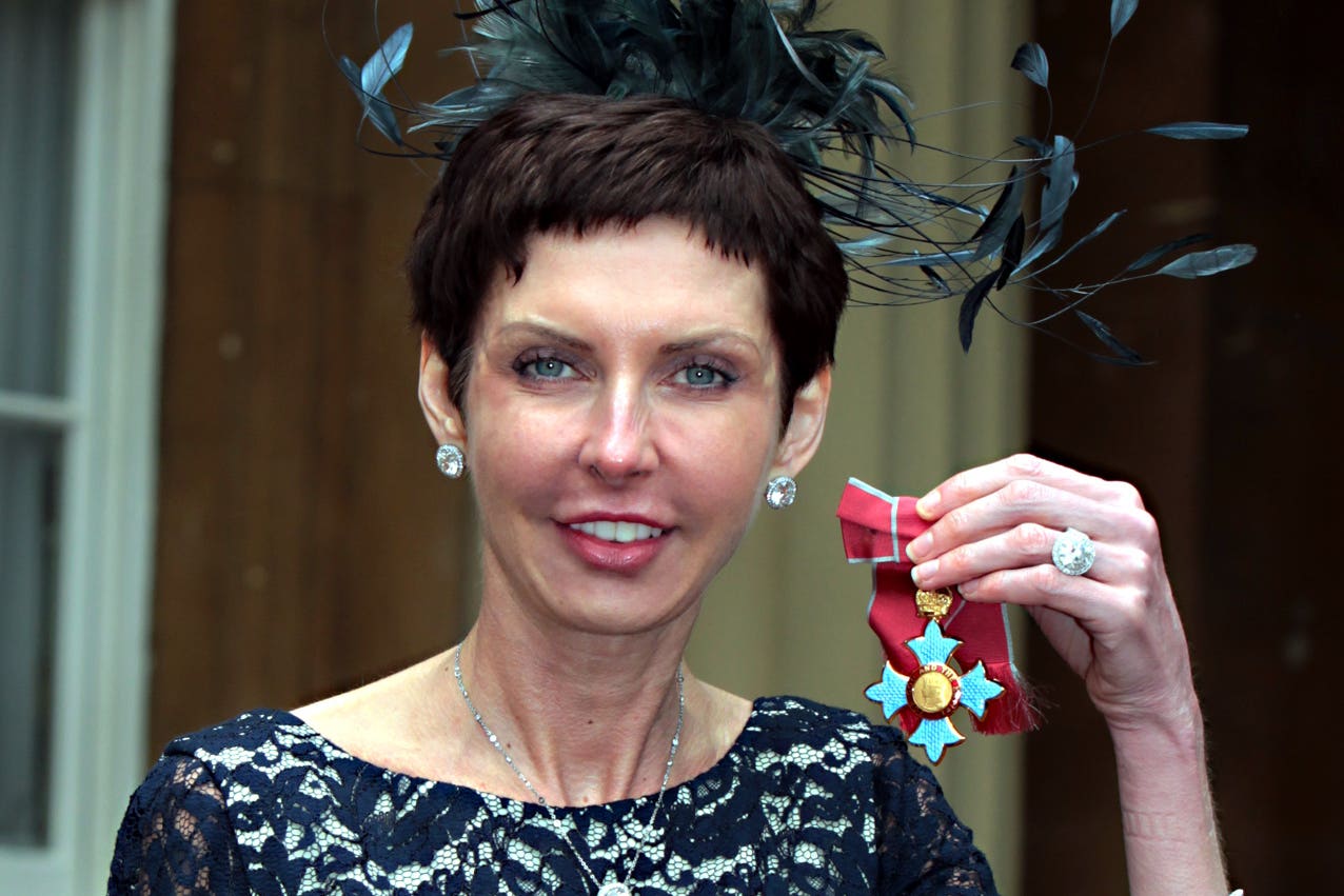 Bet365’s Denise Coates with her Commander of the British Empire medal in 2012 (Sean Dempsey/PA)