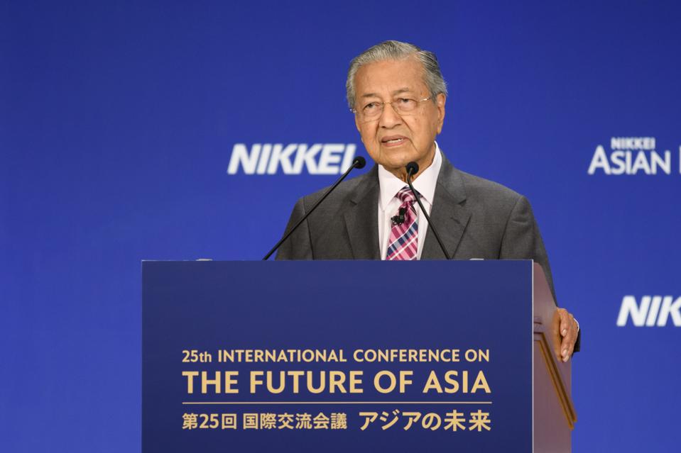 Mahathir Mohamad, in Tokyo in May, says Asia's future is golden.