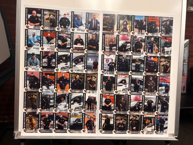 The trading cards of Wilkes-Barre police officers were transformed into...
