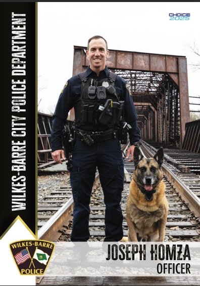 Wilkes-Barre police officer Joseph Homza. (Bob Kalinowski / Staff Photographer)