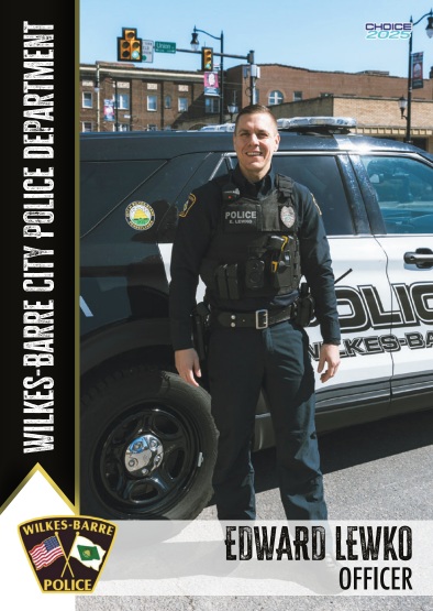 Wilkes-Barre police officer Edward Lewko. (Bob Kalinowski / Staff Photographer)