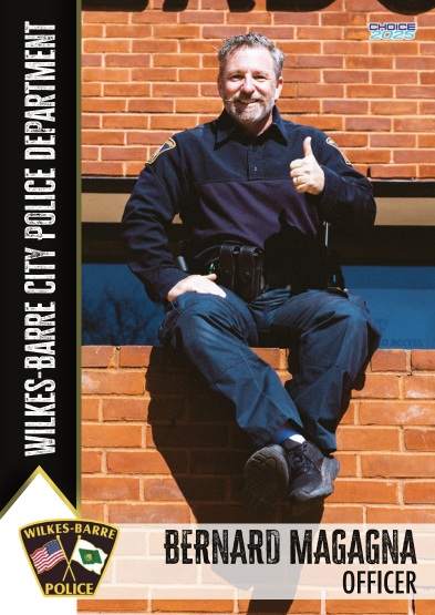 Wilkes-Barre police officer Bernard Magagna. (Bob Kalinowski / Staff Photographer)