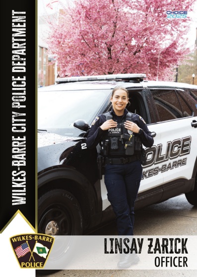Wilkes-Barre police officer Linsay Zarick. (Bob Kalinowski / Staff Photographer)