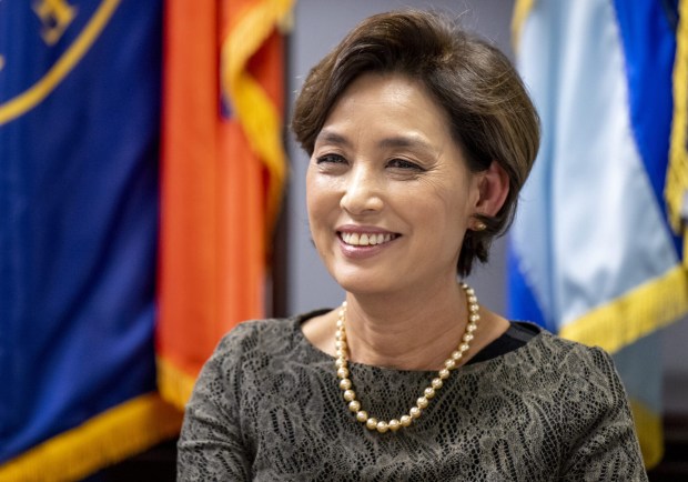 Rep. Young Kim represents California's 40th Congressional District in Orange, Riverside and San Bernardino counties, in California. She is a co-sponsor of a bill prohibiting members of Congress from trading stocks. (File photo by Leonard Ortiz, The Orange County Register/SCNG)