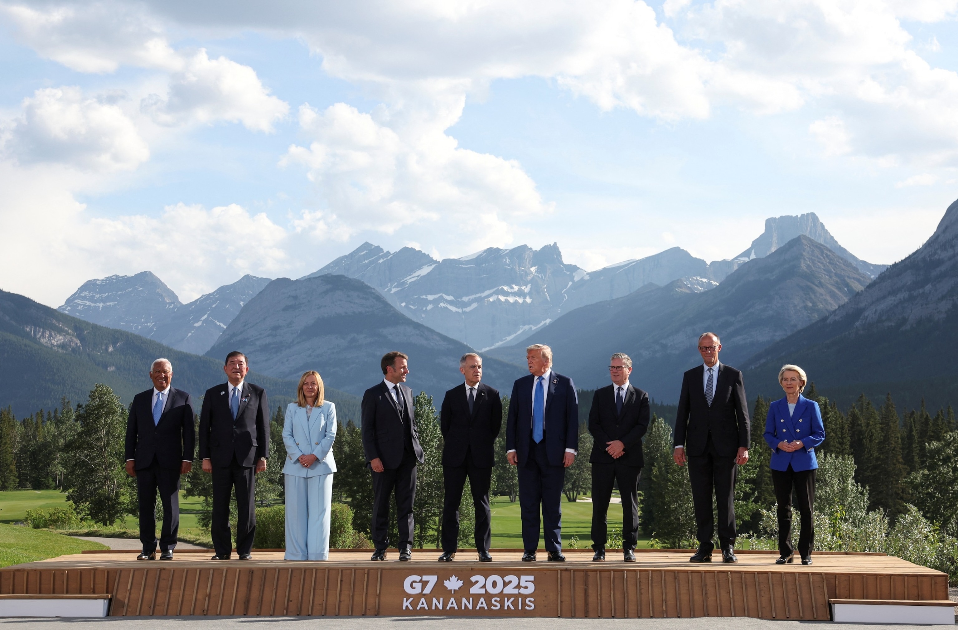 PHOTO: G7 leaders attend thier first session at the G7 summit in Kananaskis, Alberta, Canada, June 16, 2025.