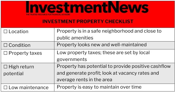 Downloadable investment property checklist – factors to consider when buying 