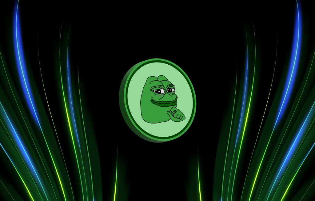 Pepe Coin illustration. 