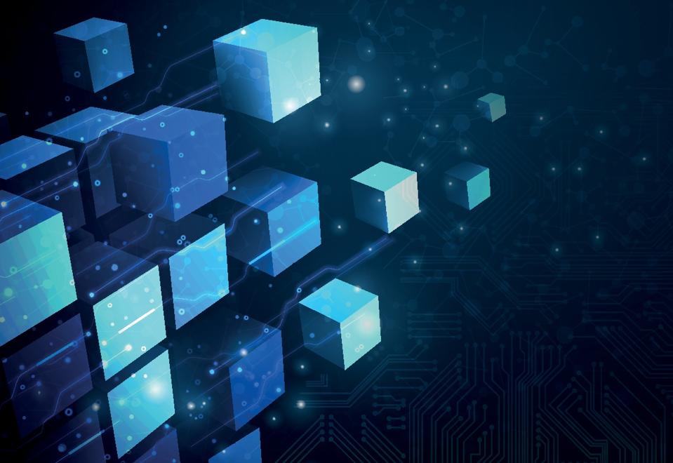Blockchain Network Background