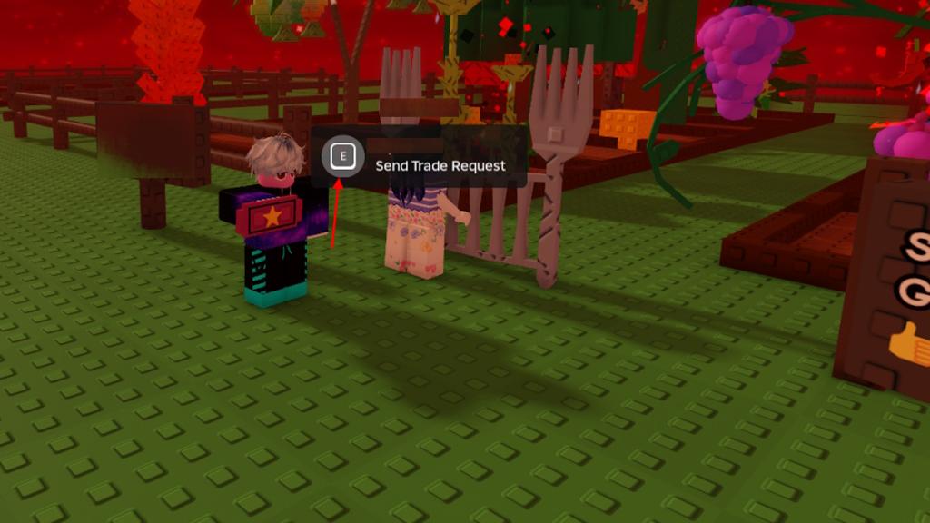 Send Trade Request in Grow a Garden