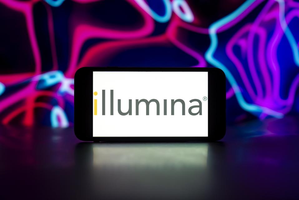 In this photo illustration, the Illumina logo is seen...