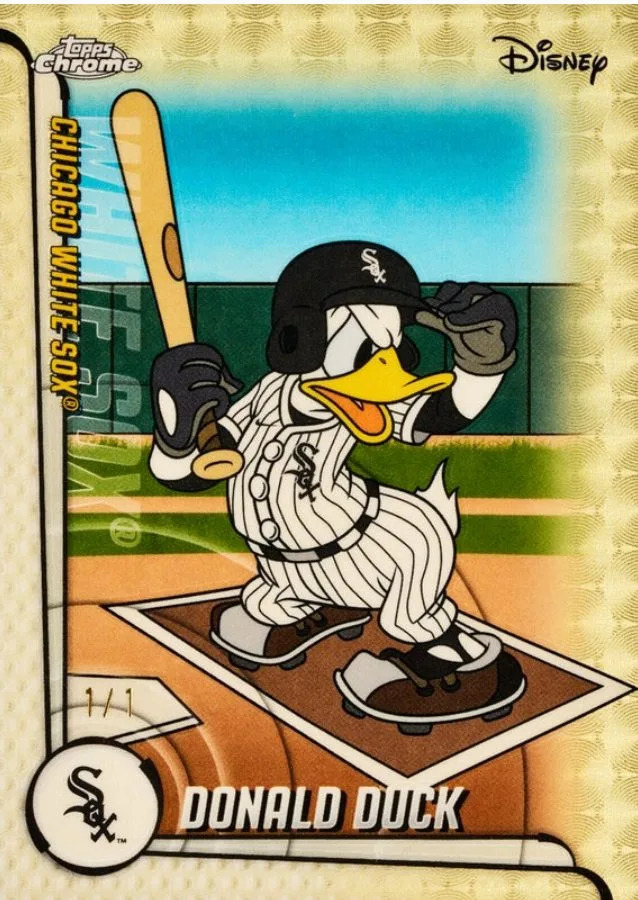 donald duck classic mlb topps baseball card