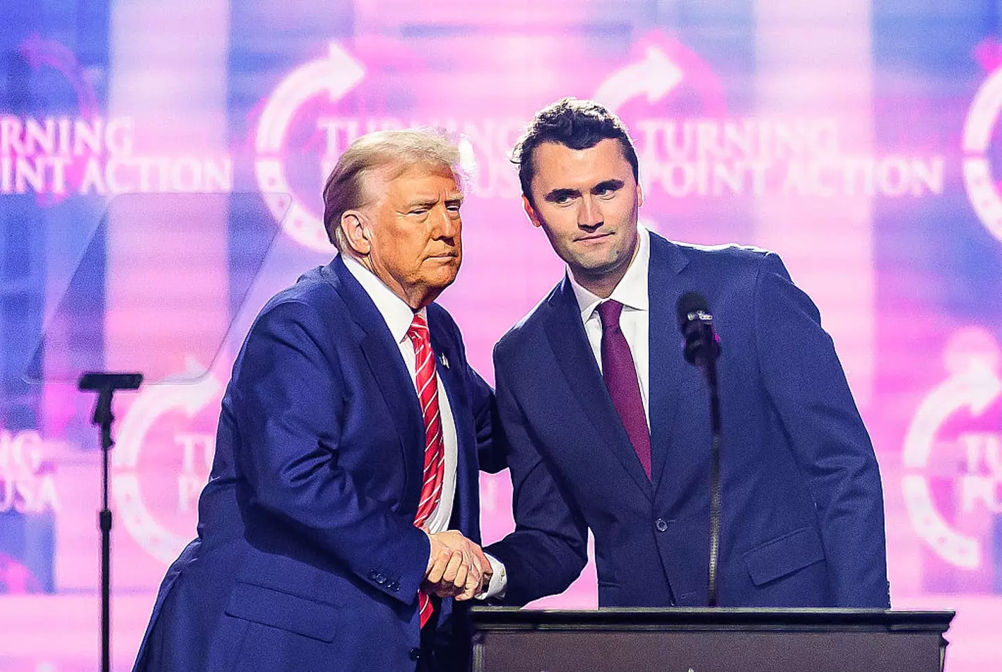 Two House Republicans are pushing to have Charlie Kirk memorialised on US currency following his death 10th September (JOSH EDELSON/AFP via Getty Images)