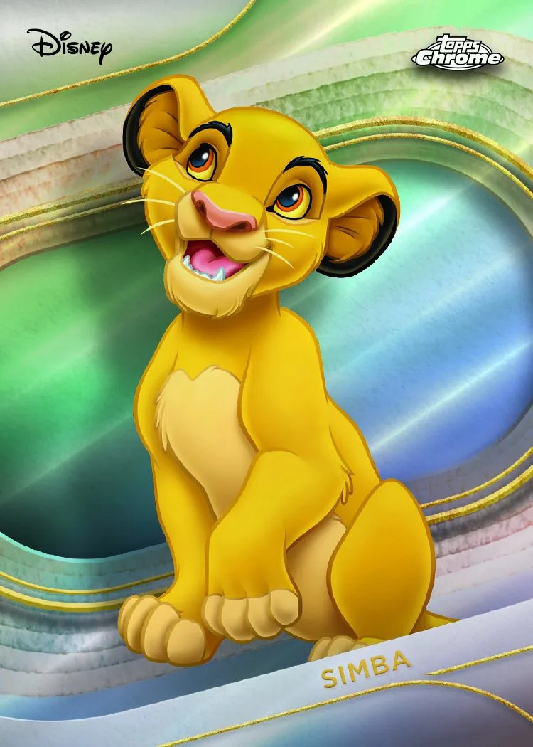 topps chrome disney collectible samba card