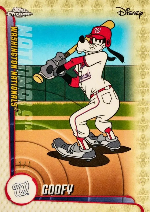 goofy classic mlb topps baseball card