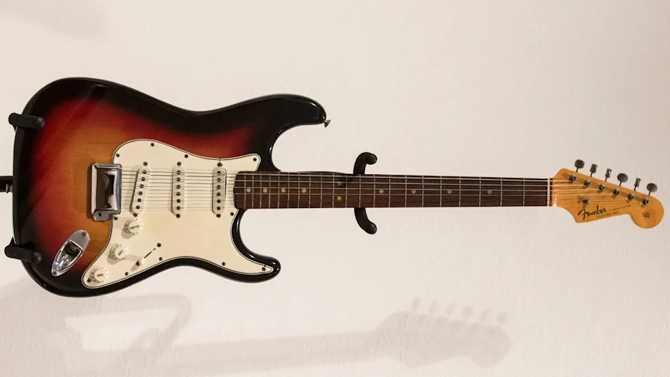 Jim Irsay’s favorite guitar from his collection – Dylan’s 1964 Newport Fender Stratocaster
