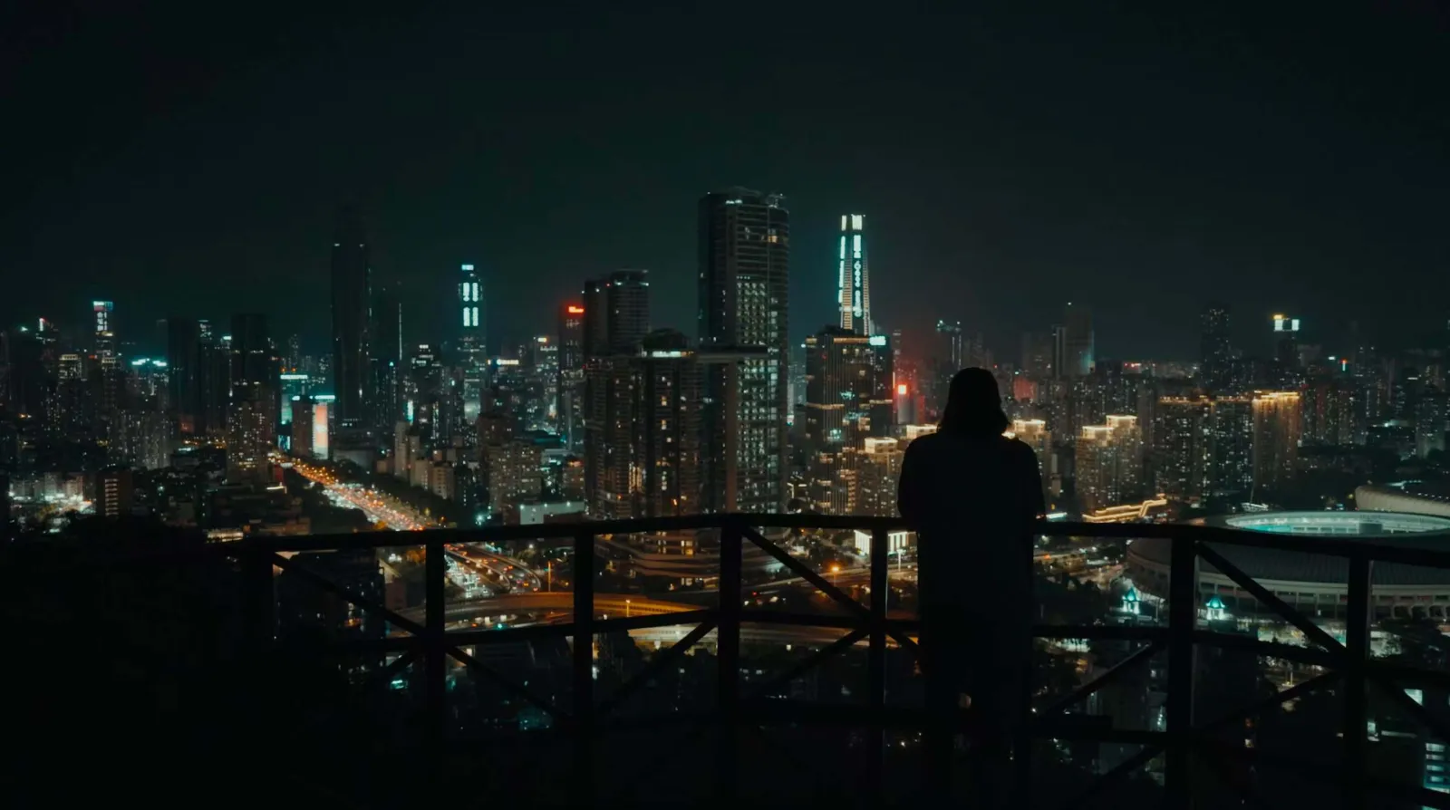 Fred Lambert standing over Shenzhen