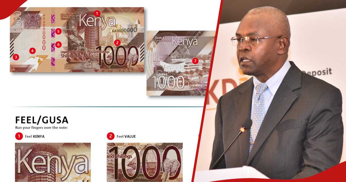 CBK governor Kamau Thugge previously introduced new notes with his signature.