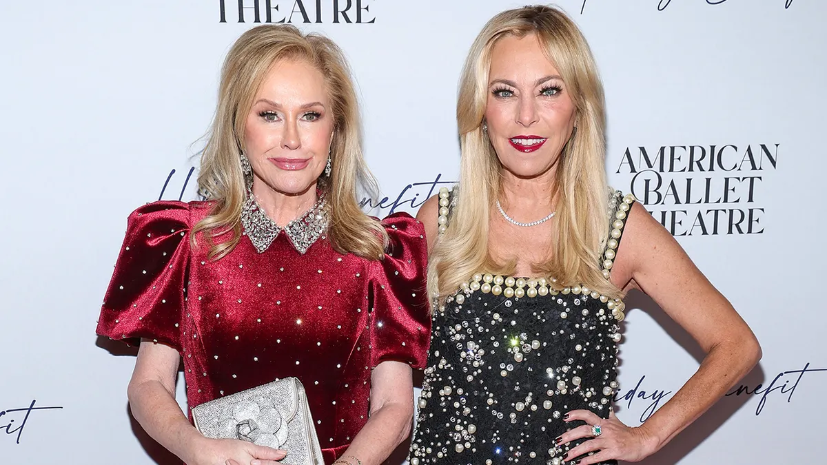 Sutton Stracke and Kathy Hilton at the American Ballet Theater's holiday benefit in December 2023.