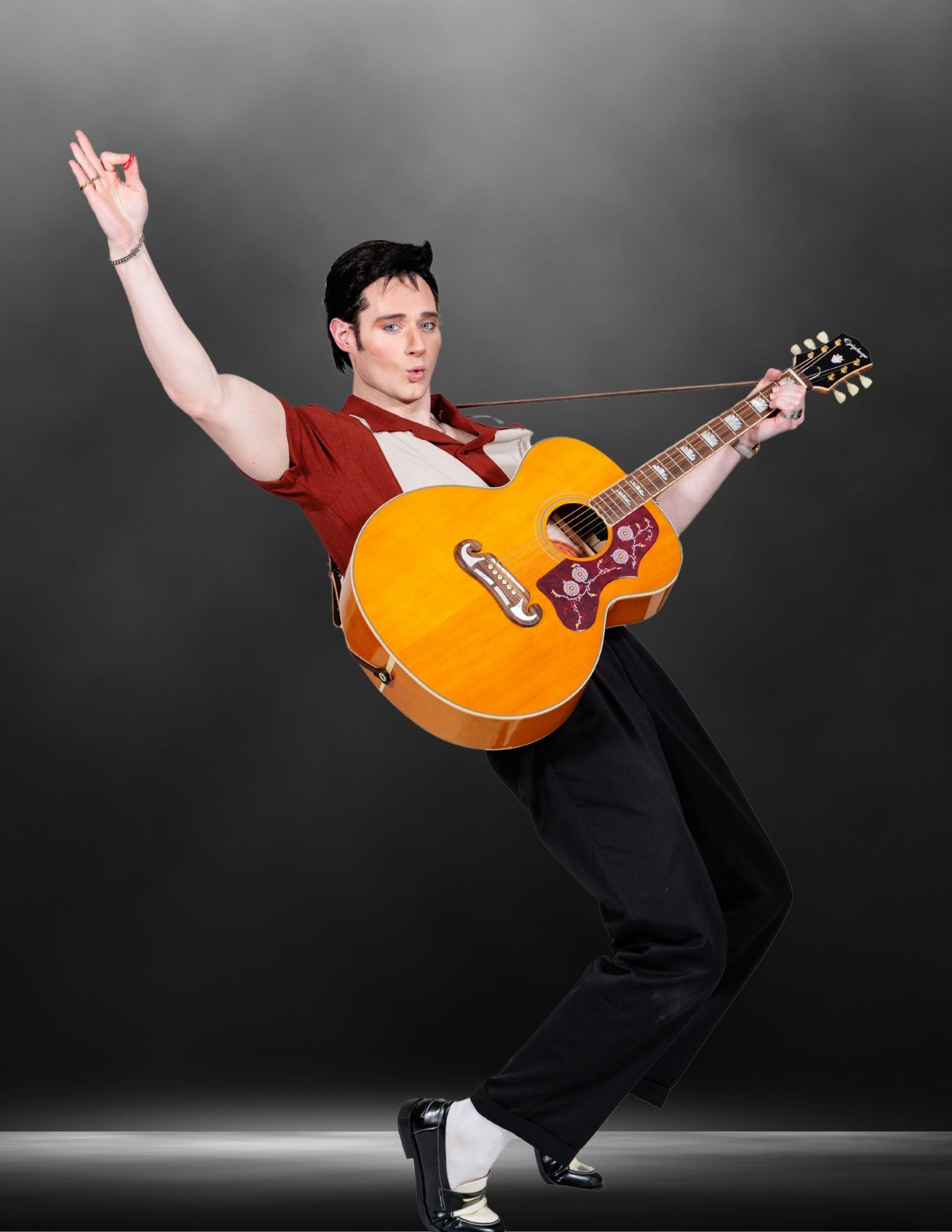 Tyler Michael Breeding stars as Elvis Presley in Meadow Brook...