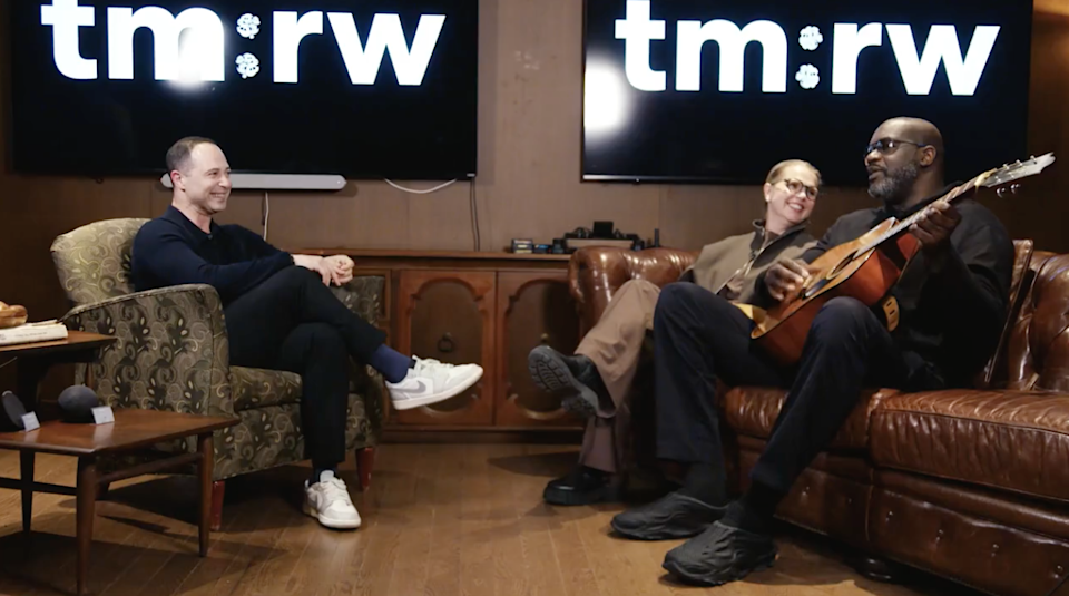 Shaq drops a great song for the Yahoo Finance community inside his latest investment, tm:rw.