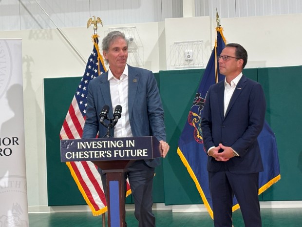 Jay Sugarman, owner of the Philadelphia Union, said Chester is poised to become a national destination. (KATHLEEN E. CAREY - DAILY TIMES)