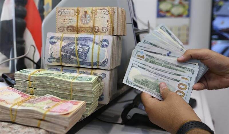  US dollar exchange rates in Baghdad, Erbil, and Basra