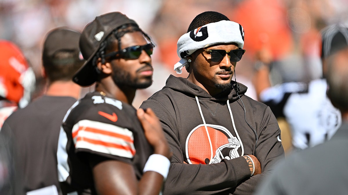 Shedeur Sanders and Deshaun Watson